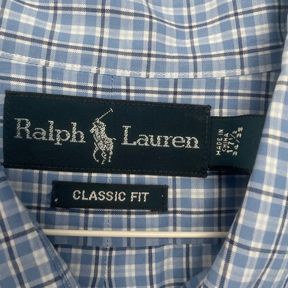 Blue men’s Ralph Lauren Blue Label size 17.5 and 34/35 casual fit - Picture 4 of 6
